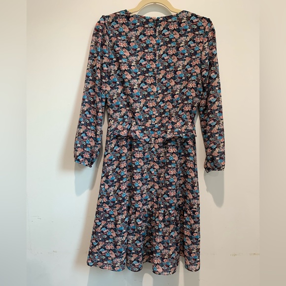 J. Crew Midi Floral Dress - Size 4 - Picture 9 of 10